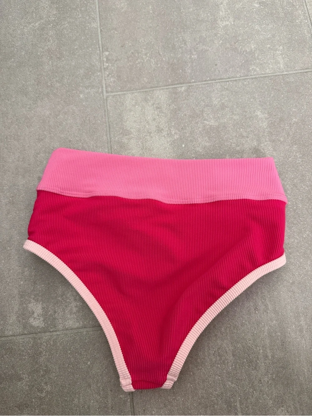 Beach Riot NEW Size 11/12 kids Colorblock Rib Kids Bikini Bottom